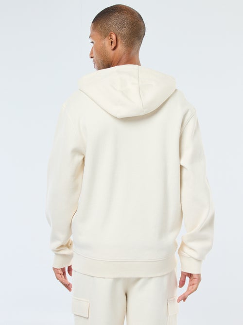 Effen hoodie van piquétricot - Kiabi