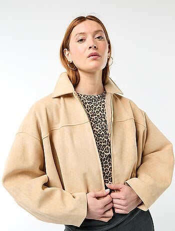 Effen jasje van suèdine