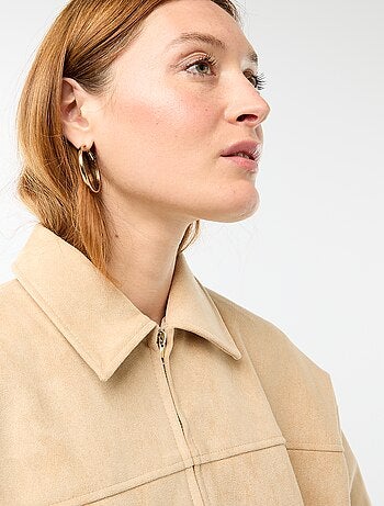 Effen jasje van suèdine