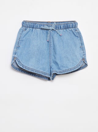 Effen jeansshort