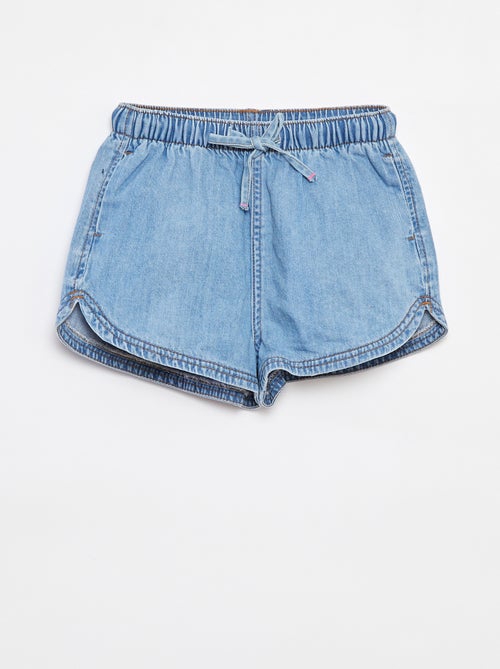 Effen jeansshort - Kiabi