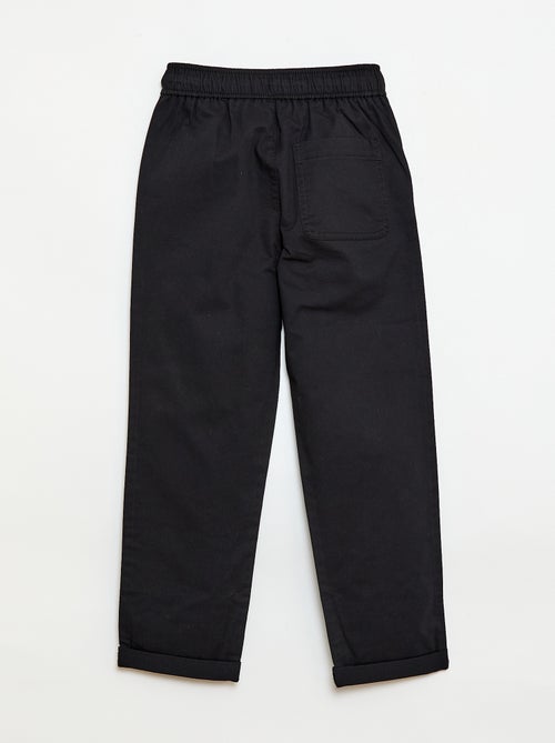 Effen jogger met boorden - Kiabi