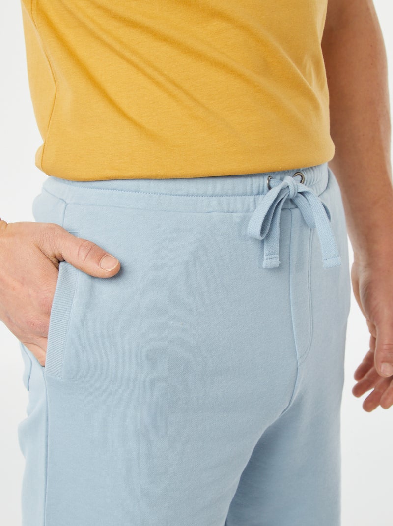 Effen joggingbermuda BLAUW - Kiabi