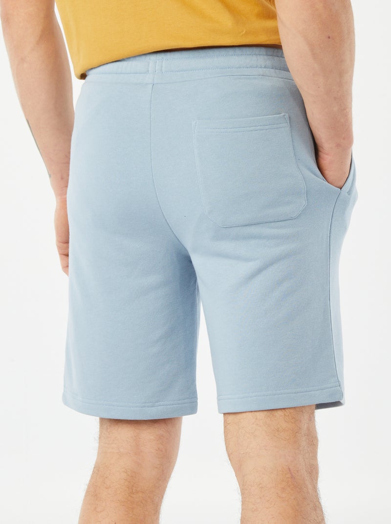 Effen joggingbermuda BLAUW - Kiabi