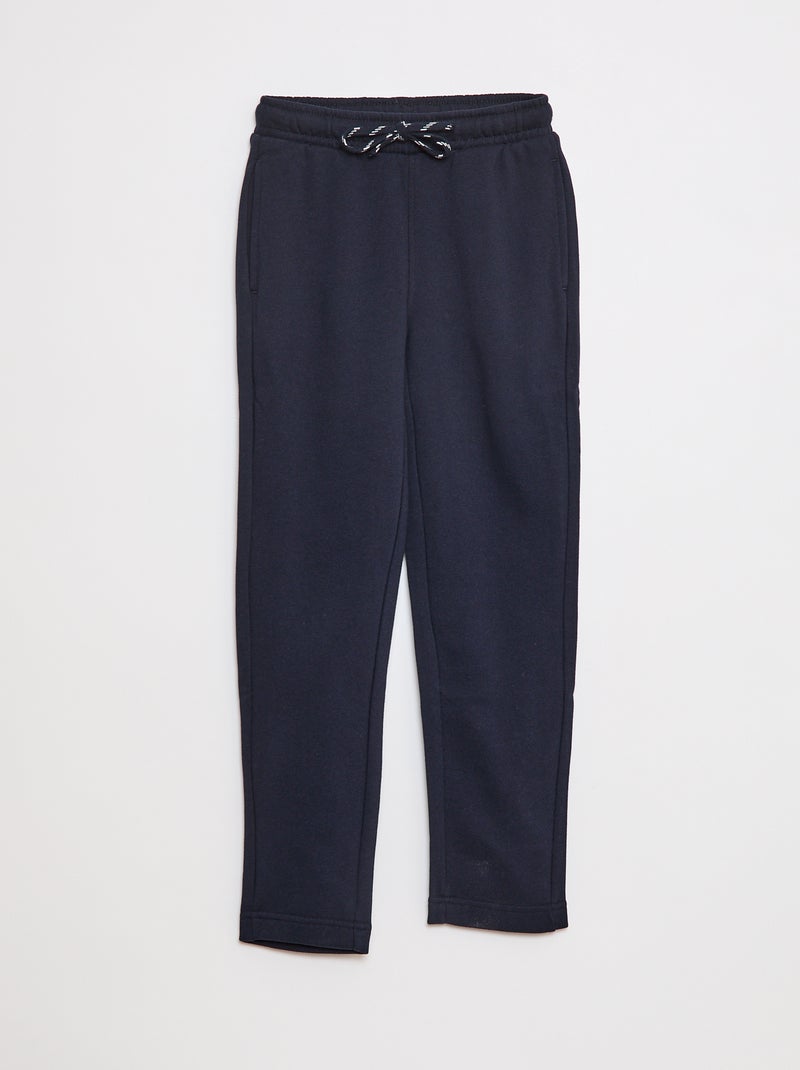 Effen joggingbroek - Nauwsluitend model Blauw - Kiabi