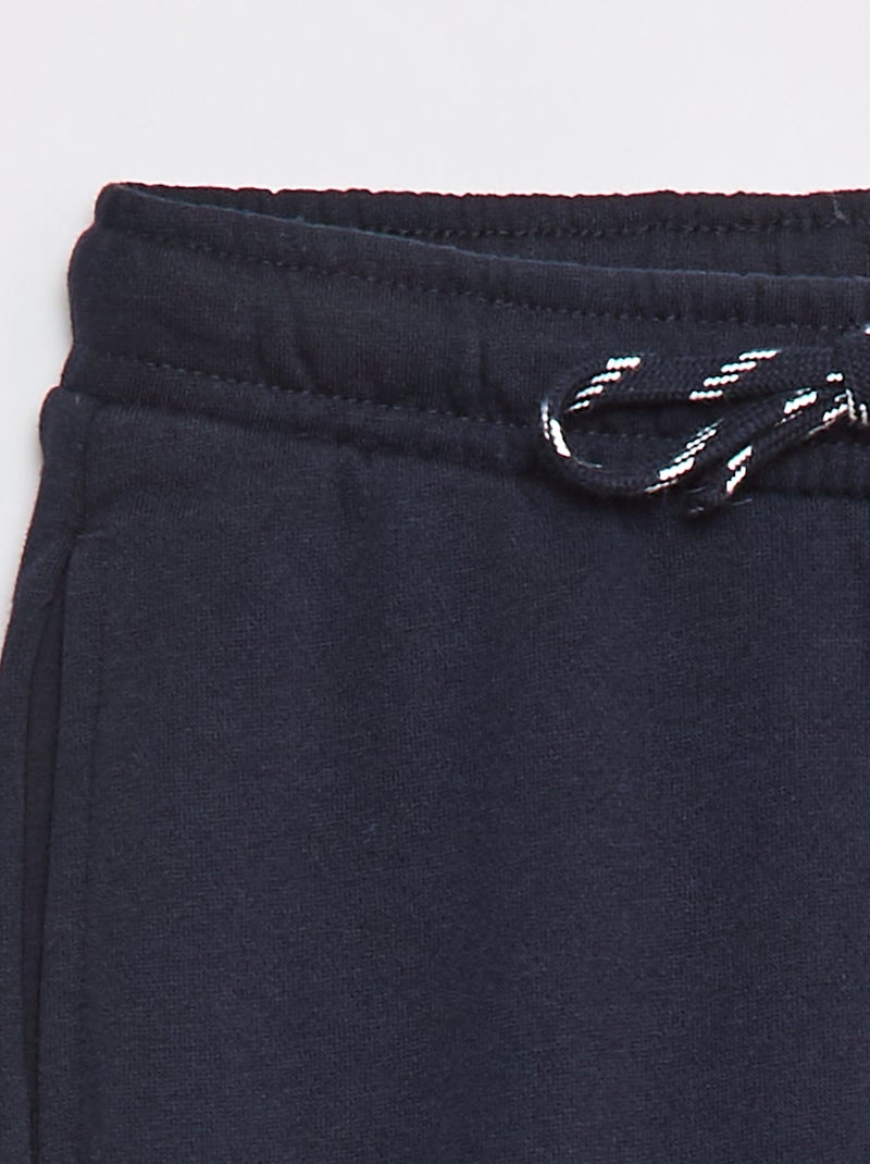Effen joggingbroek - Nauwsluitend model Blauw - Kiabi