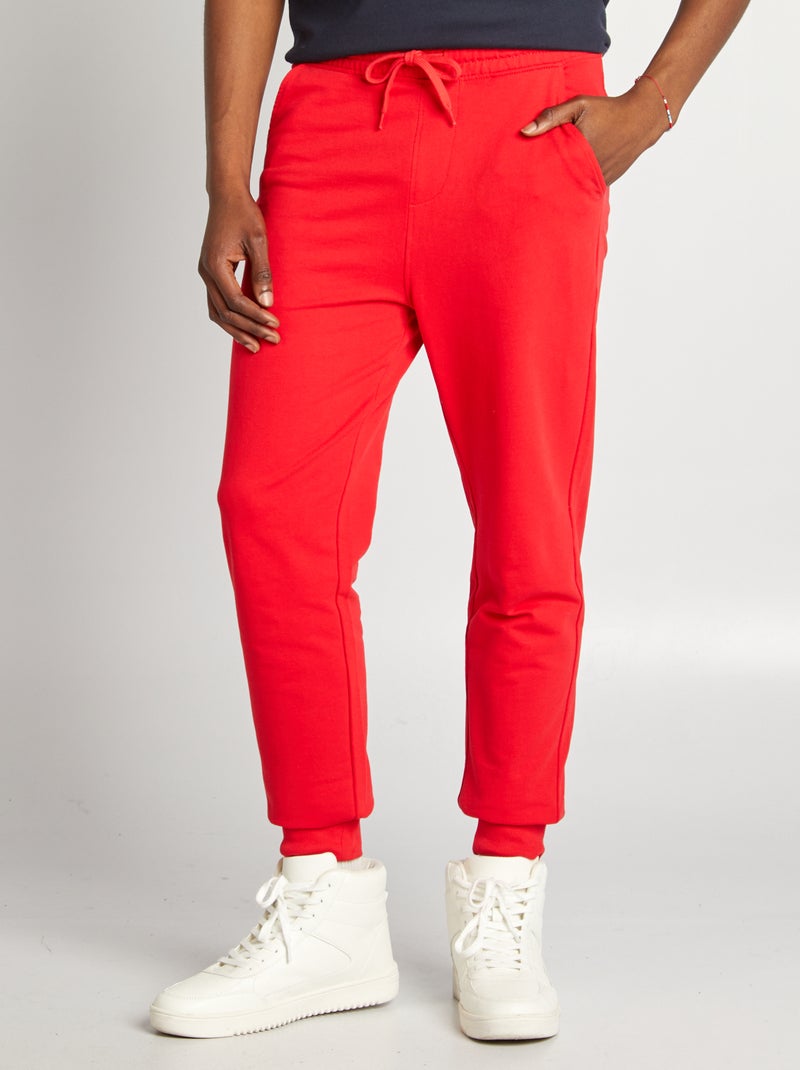 Effen joggingbroek - ROOD - Kiabi