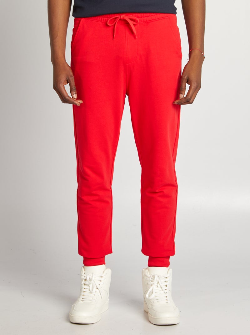 Effen joggingbroek - ROOD - Kiabi