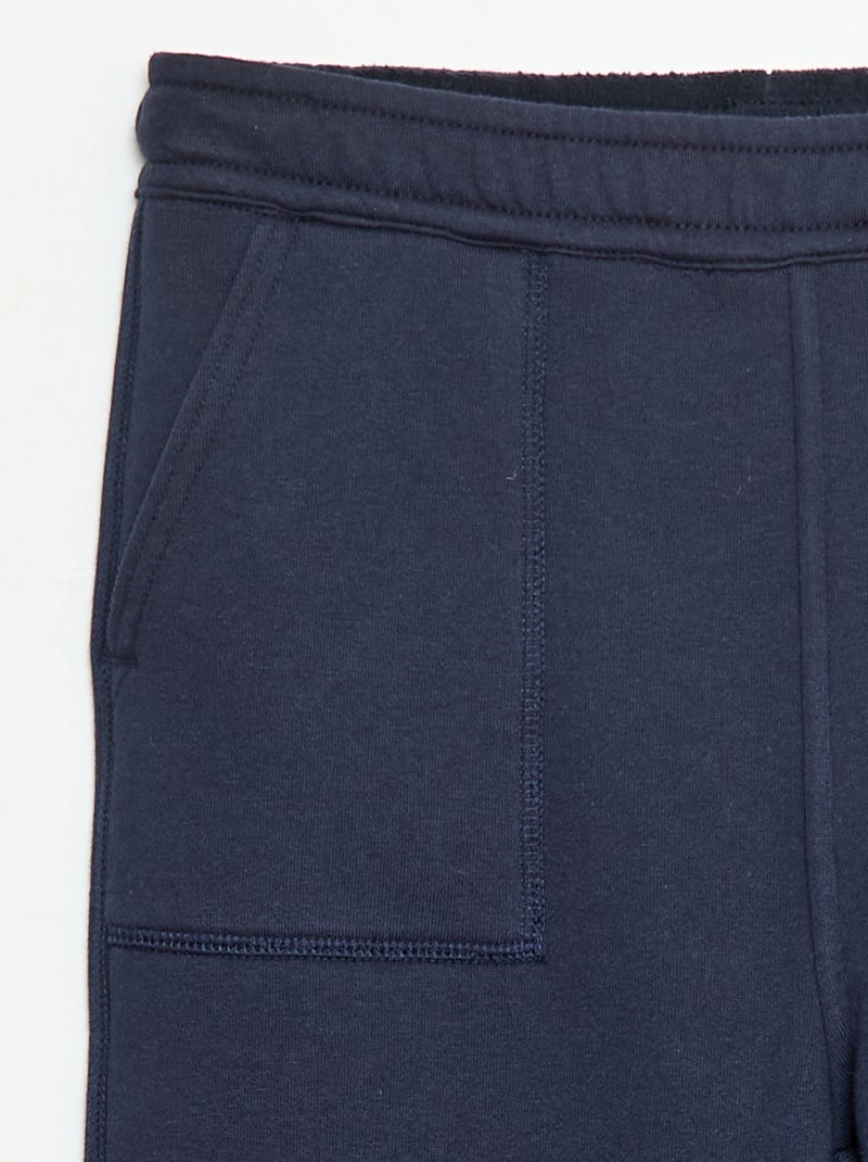 Effen joggingbroek met 2 zakken Blauw - Kiabi
