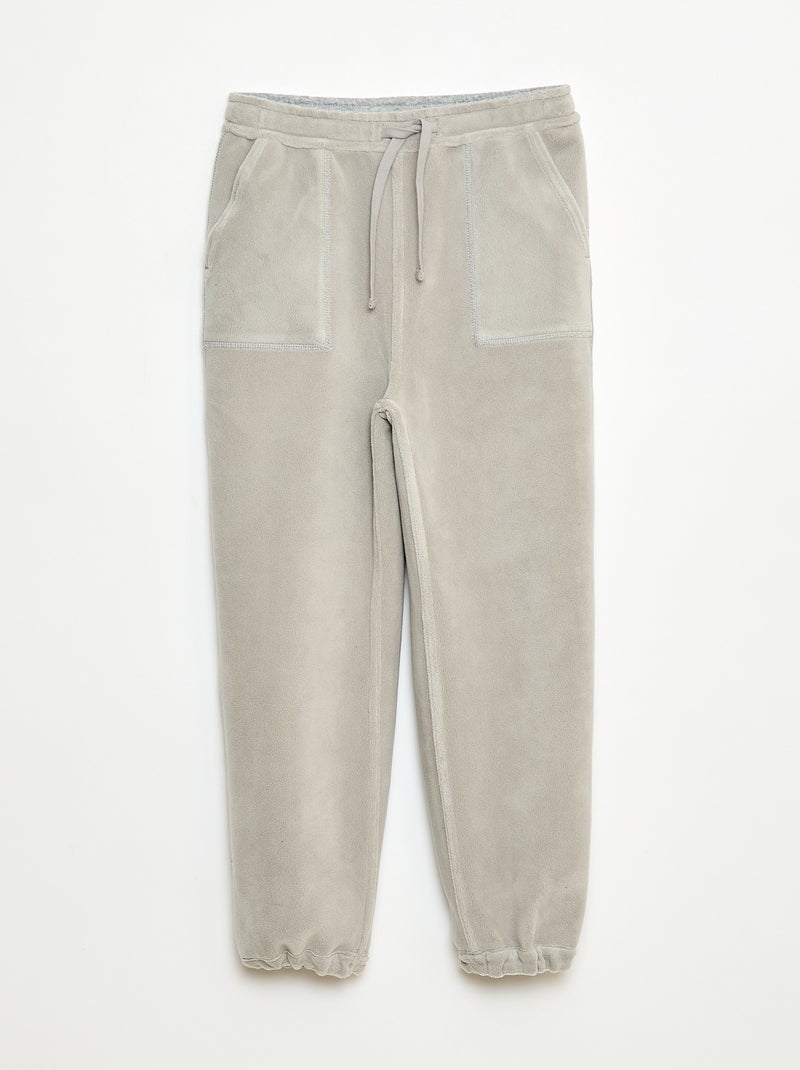 Effen joggingbroek met 2 zakken Grijs - Kiabi