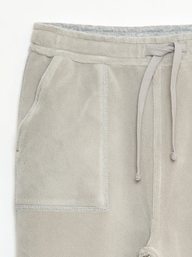 Effen joggingbroek met 2 zakken Grijs - Kiabi