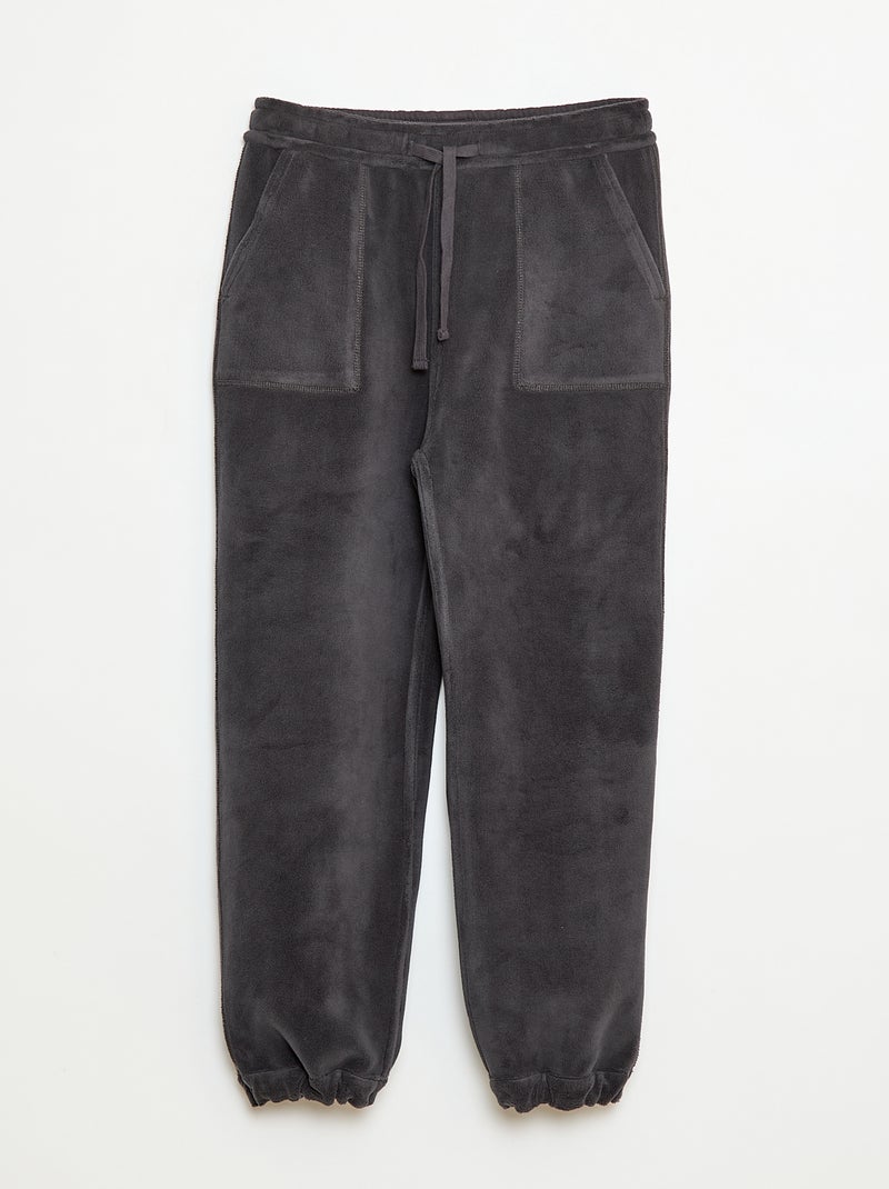 Effen joggingbroek met 2 zakken Zwart - Kiabi
