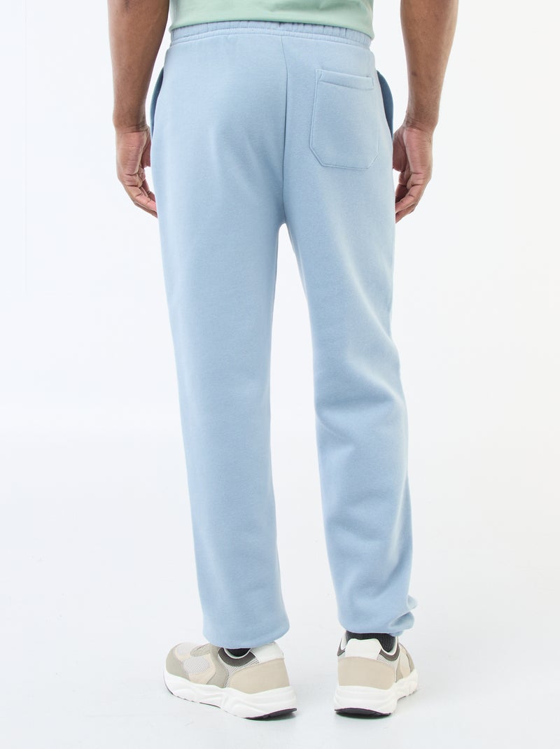 Effen joggingbroek met aantrekkoordje in de tailleband Blauw - Kiabi