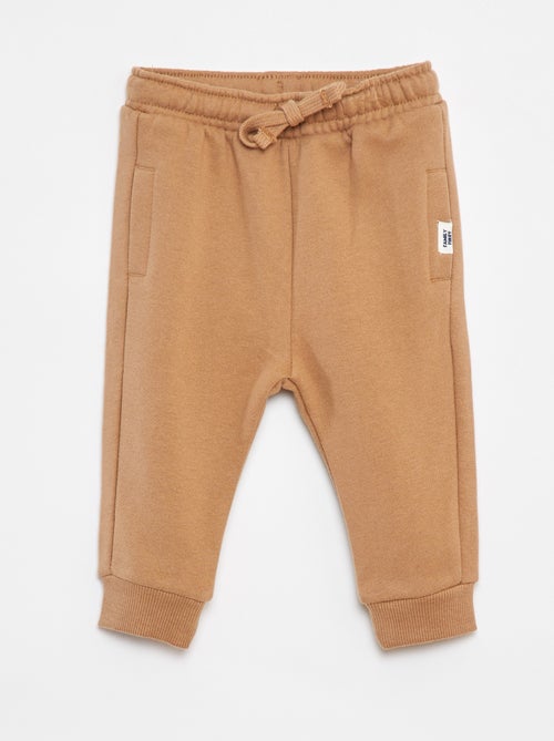 Effen joggingbroek met elastische tailleband - Kiabi
