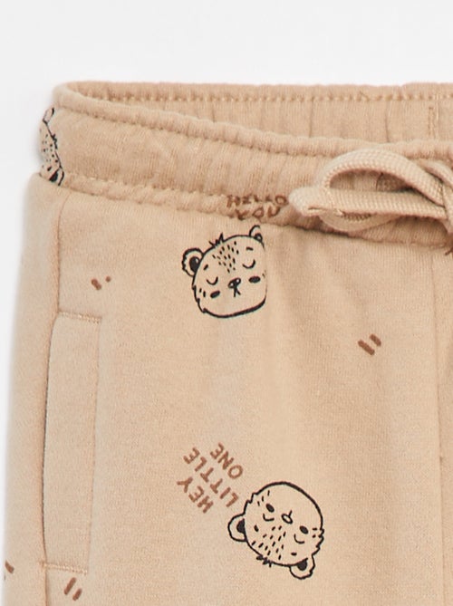 Effen joggingbroek met elastische tailleband - Kiabi