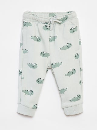 Effen joggingbroek met elastische tailleband