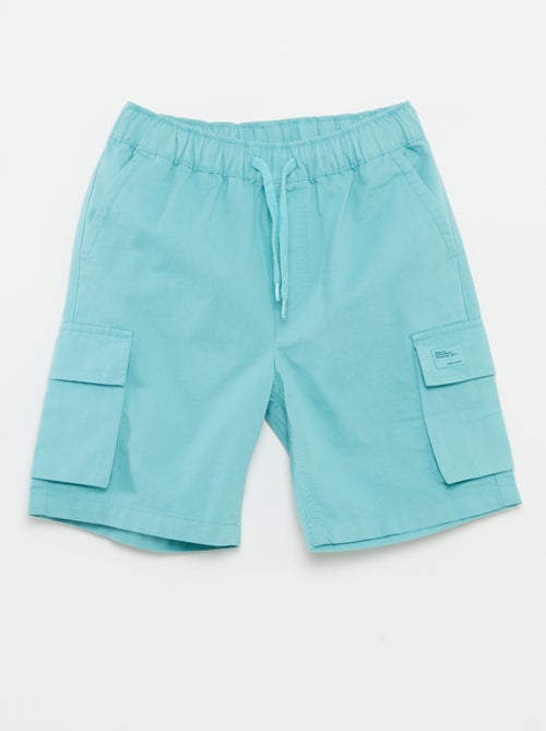 Effen joggingbroek met zakken met klepje - Kiabi