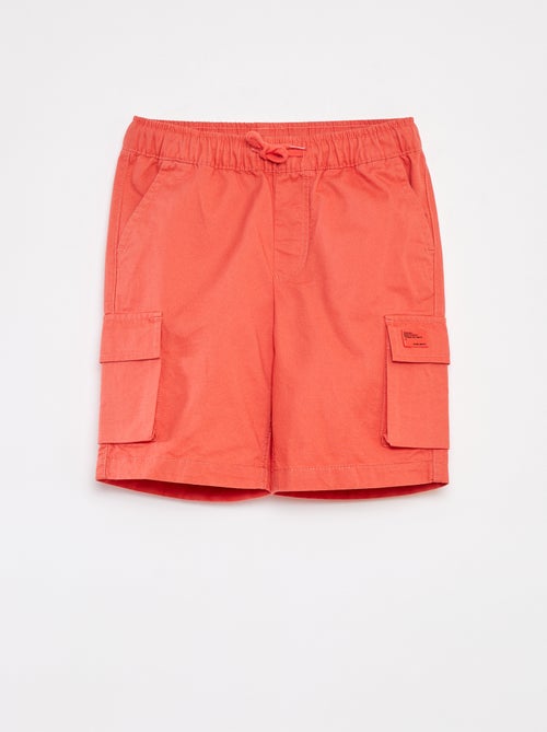 Effen joggingbroek met zakken met klepje - Kiabi