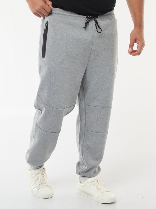 Effen joggingbroek van katoenen piquétricot - Kiabi