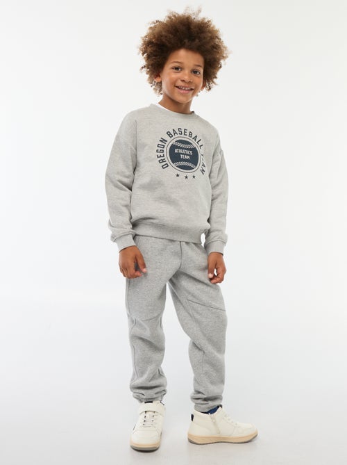 Effen joggingbroek van sweatstof - Kiabi