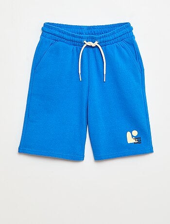 Effen katoenen bermuda