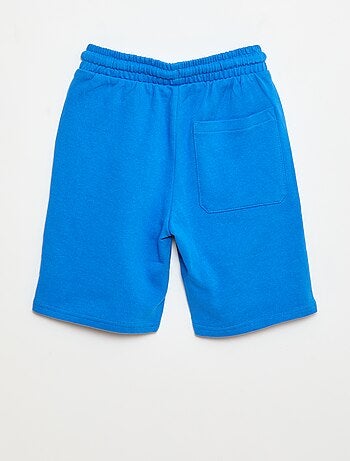 Effen katoenen bermuda