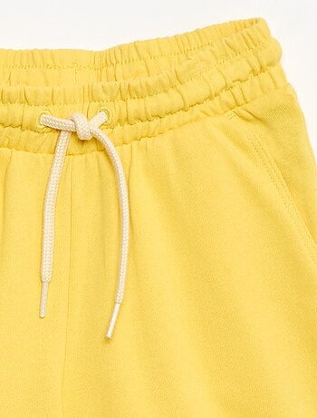 Effen katoenen bermuda