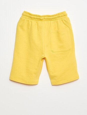 Effen katoenen bermuda