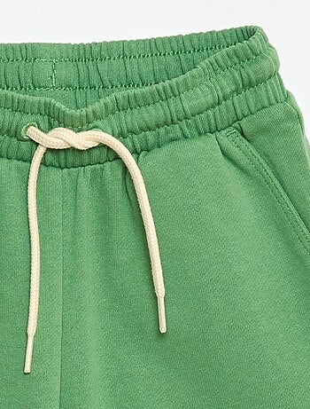 Effen katoenen bermuda