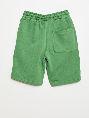 Effen katoenen bermuda