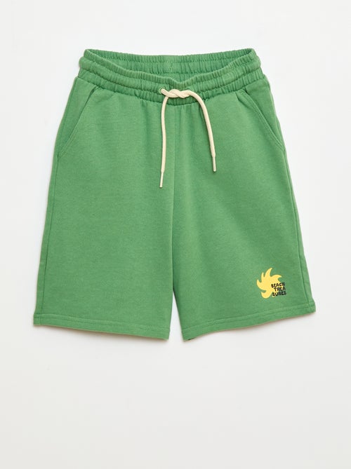 Effen katoenen bermuda - Kiabi