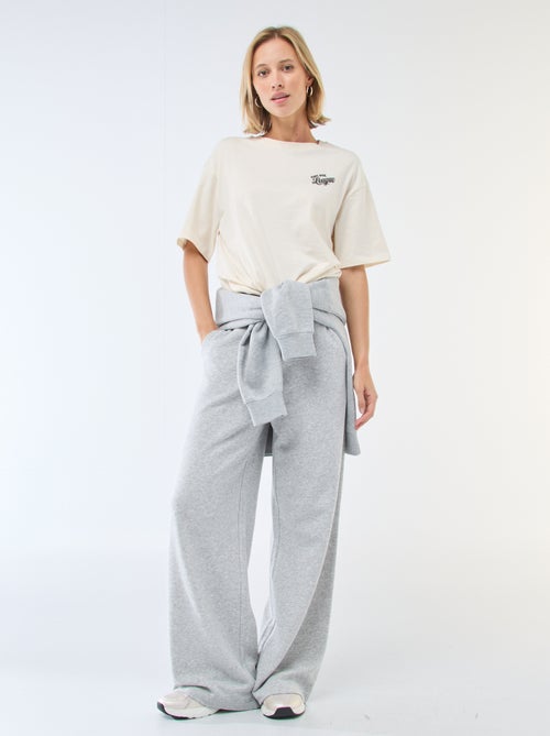 Effen katoenen joggingbroek - Kiabi