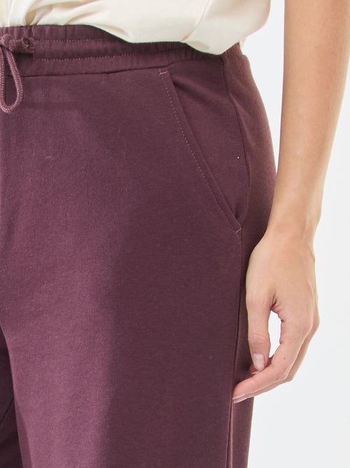 Effen katoenen joggingbroek - Kiabi