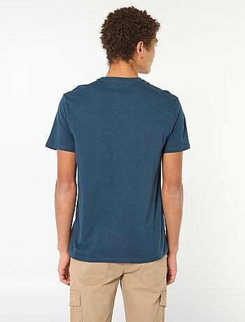 Effen, katoenen T-shirt met print