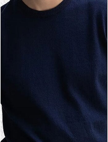 Effen katoenen t-shirt met ronde hals giesto