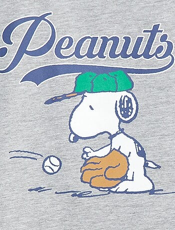 Effen katoenen T-shirt 'Snoopy'