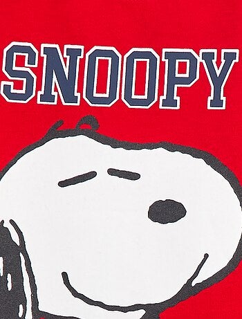 Effen katoenen T-shirt 'Snoopy'