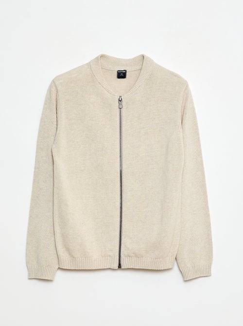 Effen katoenen vest - Kiabi