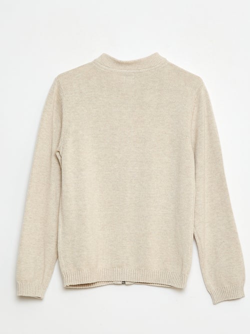 Effen katoenen vest - Kiabi