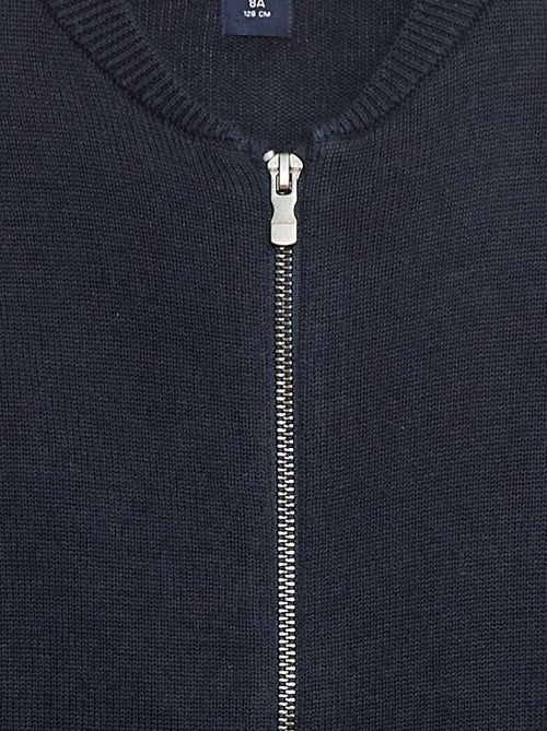 Effen katoenen vest - Kiabi