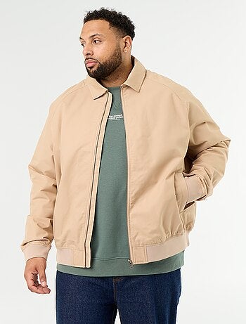 Effen korte blouson