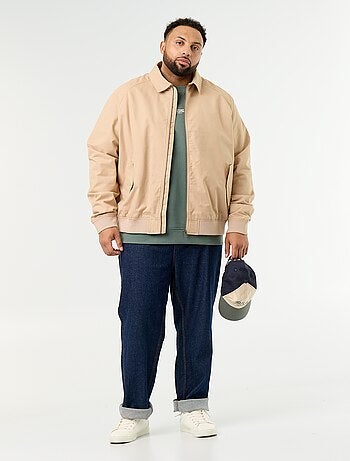 Effen korte blouson