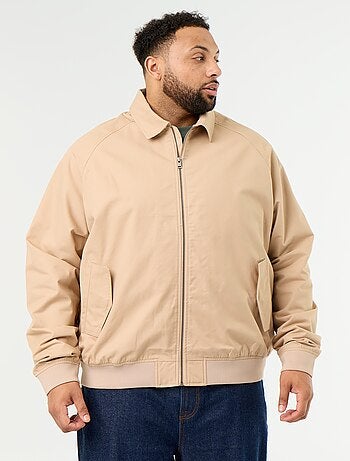 Effen korte blouson