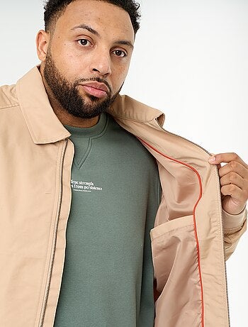 Effen korte blouson