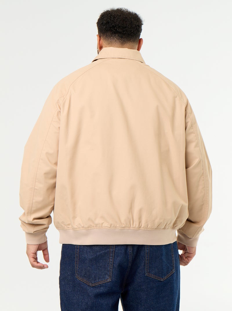 Effen korte blouson Biege - Kiabi
