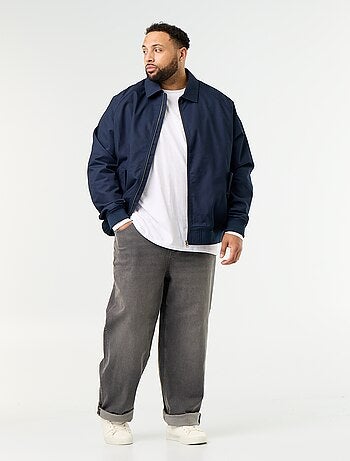 Effen korte blouson