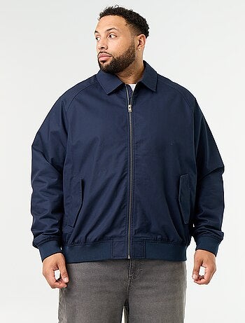 Effen korte blouson
