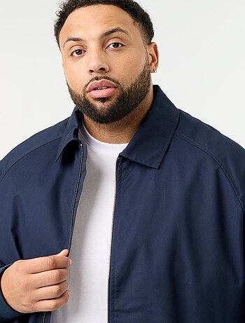 Effen korte blouson