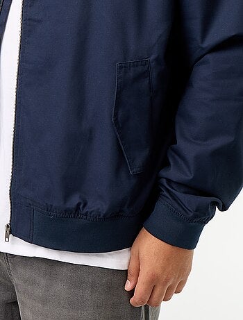 Effen korte blouson