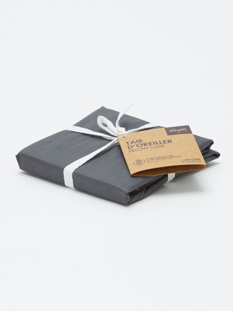 Effen kussensloop - Kiabi Home GRIJS - Kiabi